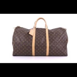 louis vuitton kepall bag monogram canvas